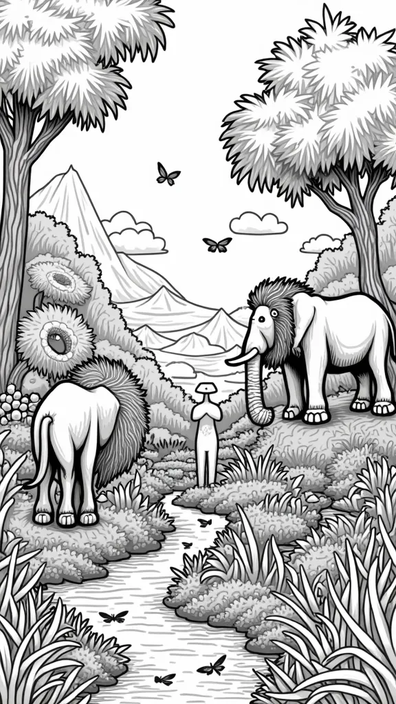 day 6 creation coloring page